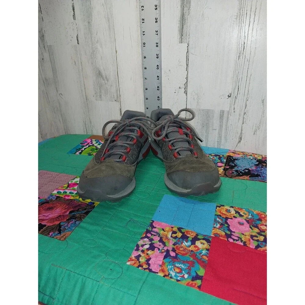Men’s Merrell Zion Hiking Shoes Vibram FlexPlate Gray / Orange - Size 8